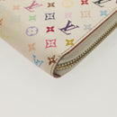 LOUIS VUITTON Monogram Multicolor Zippy Wallet Wallet White M60241 Auth 142357-7