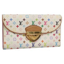 LOUIS VUITTON Multicolor Portefeuille Eugenie Wallet White M60053 LV Auth 142358-1