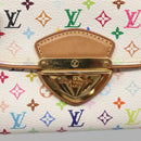 LOUIS VUITTON Multicolor Portefeuille Eugenie Wallet White M60053 LV Auth 142358-8