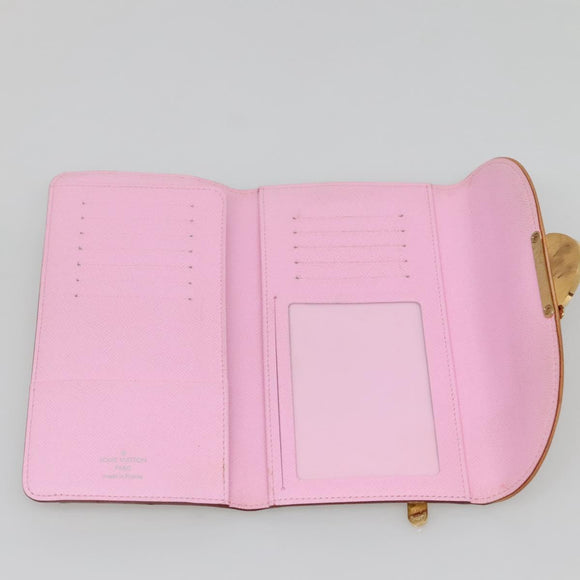 LOUIS VUITTON Multicolor Portefeuille Eugenie Wallet White M60053 LV Auth 142358