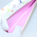 LOUIS VUITTON Multicolor Portefeuille Eugenie Wallet White M60053 LV Auth 142358-11