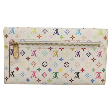 LOUIS VUITTON Multicolor Portefeuille Eugenie Wallet White M60053 LV Auth 142358 - 0