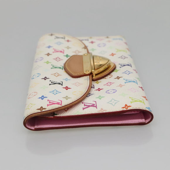 LOUIS VUITTON Multicolor Portefeuille Eugenie Wallet White M60053 LV Auth 142358