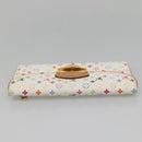 LOUIS VUITTON Multicolor Portefeuille Eugenie Wallet White M60053 LV Auth 142358-5