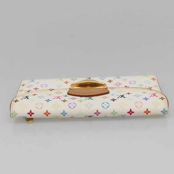 LOUIS VUITTON Multicolor Portefeuille Eugenie Wallet White M60053 LV Auth 142358