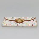 LOUIS VUITTON Multicolor Portefeuille Eugenie Wallet White M60053 LV Auth 142358-6