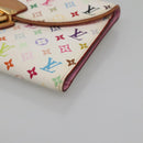 LOUIS VUITTON Multicolor Portefeuille Eugenie Wallet White M60053 LV Auth 142358-7