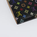 LOUIS VUITTON Multicolor Portefeiulle Sarah Long Wallet Black M60668 Auth 142359-15