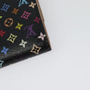 LOUIS VUITTON Multicolor Portefeiulle Sarah Long Wallet Black M60668 Auth 142359-16