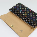 LOUIS VUITTON Multicolor Portefeiulle Sarah Long Wallet Black M60668 Auth 142359-9
