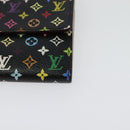 LOUIS VUITTON Multicolor Portefeiulle Sarah Long Wallet Black M60668 Auth 142359-14