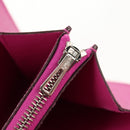 HERMES Constance Compact Wallet Leather Purple pink Auth 142362M-25