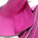 HERMES Constance Compact Wallet Leather Purple pink Auth 142362SAM-26
