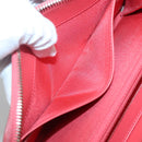 CHANEL Matelasse Long Wallet Caviar Skin Pink Gold CC Auth 142363-16