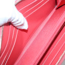 CHANEL Matelasse Long Wallet Caviar Skin Pink Gold CC Auth 142363-17