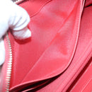 CHANEL Matelasse Long Wallet Caviar Skin Pink Gold CC Auth 142363-20