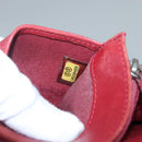 CHANEL Matelasse Long Wallet Lamb Skin Orange Silver CC Auth 142365-24