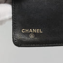 CHANEL Matelasse Long Wallet Lamb Skin Black Gold CC Auth 142368-17