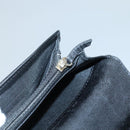 CHANEL Matelasse Long Wallet Lamb Skin Black Gold CC Auth 142368-21