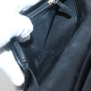 CHANEL Matelasse Long Wallet Lamb Skin Black Gold CC Auth 142368-10