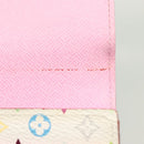 LOUIS VUITTON Multicolor Portefeuille Sarah Wallet White M93532 LV Auth 142372-9