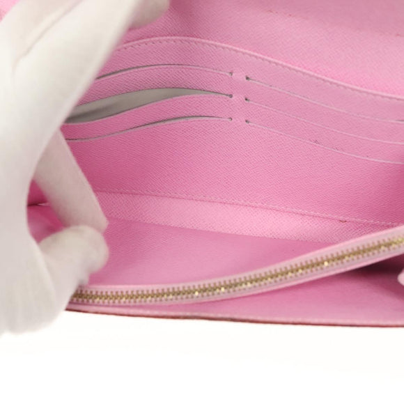 LOUIS VUITTON Multicolor Portefeuille Sarah Wallet White M93532 LV Auth 142372