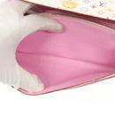 LOUIS VUITTON Multicolor Portefeuille Sarah Wallet White M93532 LV Auth 142372-21