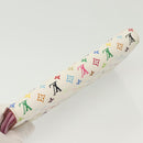 LOUIS VUITTON Multicolor Portefeuille Sarah Wallet White M93532 LV Auth 142372-5