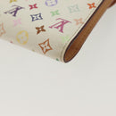 LOUIS VUITTON Multicolor Portefeuille Eugenie Wallet White M60053 LV Auth 142374-16