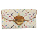 LOUIS VUITTON Multicolor Portefeuille Eugenie Wallet White M60053 LV Auth 142374-13