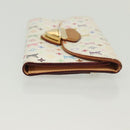 LOUIS VUITTON Multicolor Portefeuille Eugenie Wallet White M60053 LV Auth 142374-3