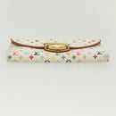 LOUIS VUITTON Multicolor Portefeuille Eugenie Wallet White M60053 LV Auth 142374-6