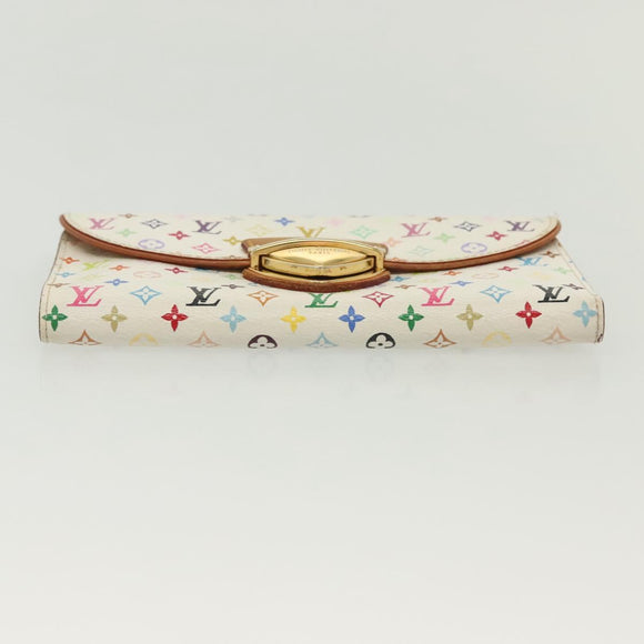 LOUIS VUITTON Multicolor Portefeuille Eugenie Wallet White M60053 LV Auth 142374