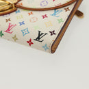 LOUIS VUITTON Multicolor Portefeuille Eugenie Wallet White M60053 LV Auth 142374-14