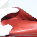 HERMES Beansufla Wallet Leather Brown Gold Auth 142375-18