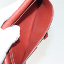 HERMES Beansufla Wallet Leather Brown Gold Auth 142375-20