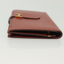 HERMES Beansufla Wallet Leather Brown Gold Auth 142375-4