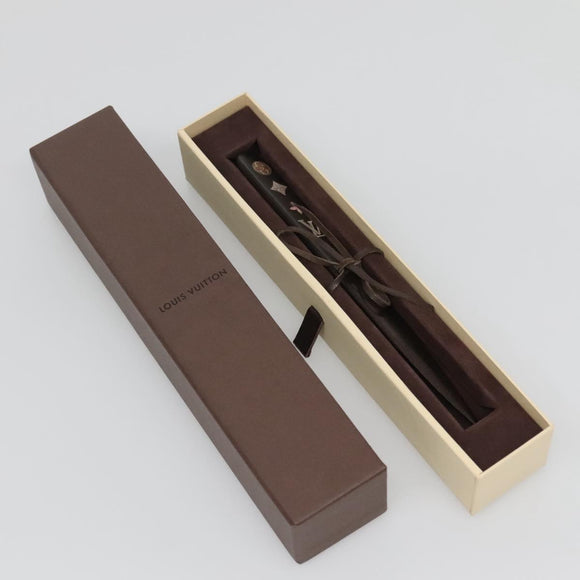 LOUIS VUITTON Paper Knife Wood Brown LV Auth 142383V