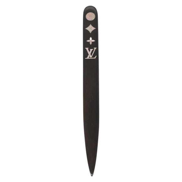 LOUIS VUITTON Paper Knife Wood Brown LV Auth 142383V
