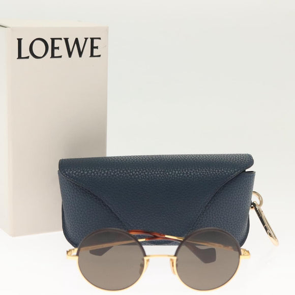 LOEWE Sunglasses metal Gold Tone LW40058U Auth 142384M
