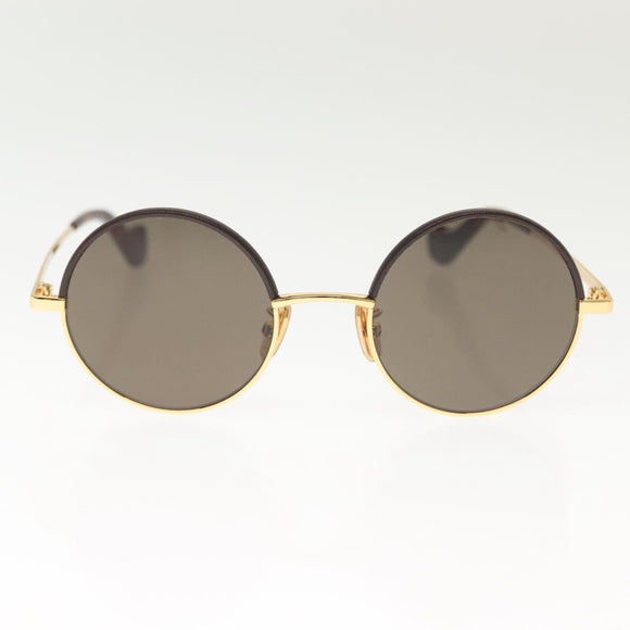LOEWE Sunglasses metal Gold Tone LW40058U Auth 142384M