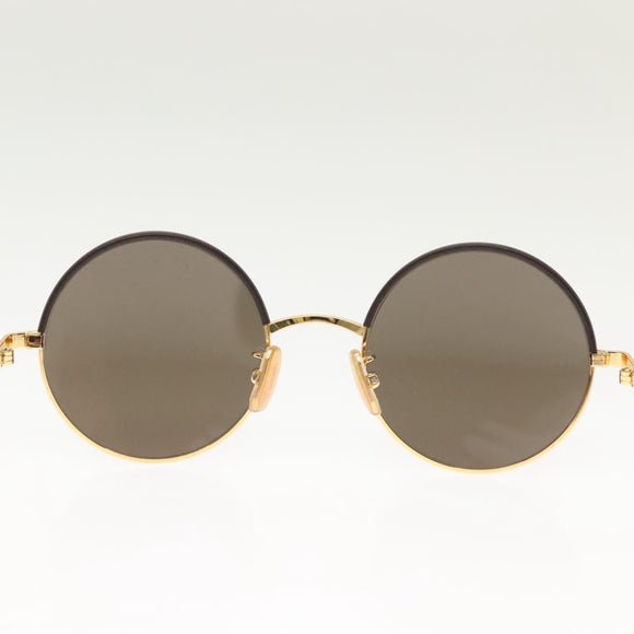 LOEWE Sunglasses metal Gold Tone LW40058U Auth 142384M