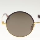 LOEWE Sunglasses metal Gold Tone LW40058U Auth 142384M-3