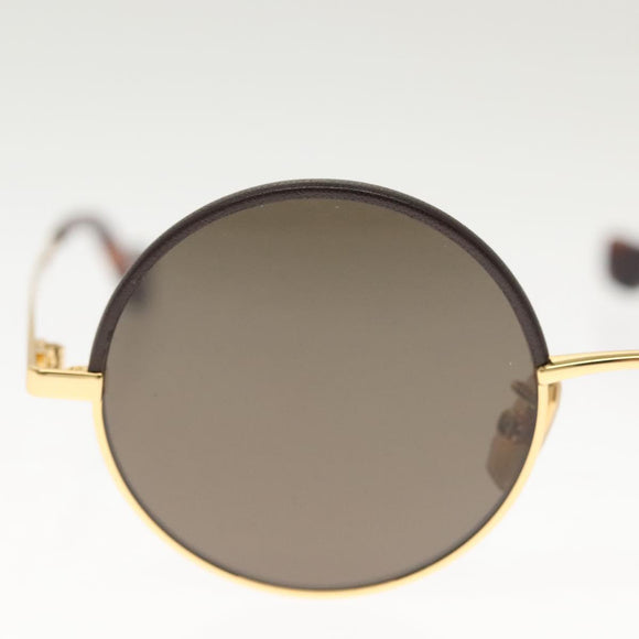 LOEWE Sunglasses metal Gold Tone LW40058U Auth 142384M