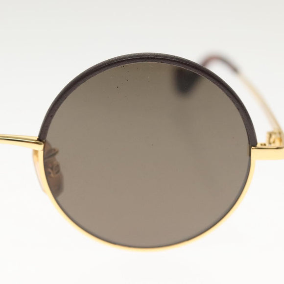 LOEWE Sunglasses metal Gold Tone LW40058U Auth 142384M