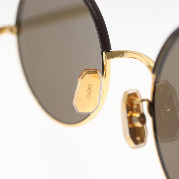 LOEWE Sunglasses metal Gold Tone LW40058U Auth 142384M