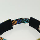 GUCCI GG Psychedelic Sun Visor Hat Multicolor Silver Auth 142391-9