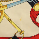 HERMES Carre 90 Scarf ""Eperon d'or"" Silk Navy Auth 142397-12