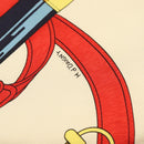 HERMES Carre 90 Scarf ""Eperon d'or"" Silk Navy Auth 142397-14