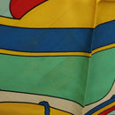 HERMES Carre 90 Scarf ""THALASSA"" Silk Green Auth 142398-13